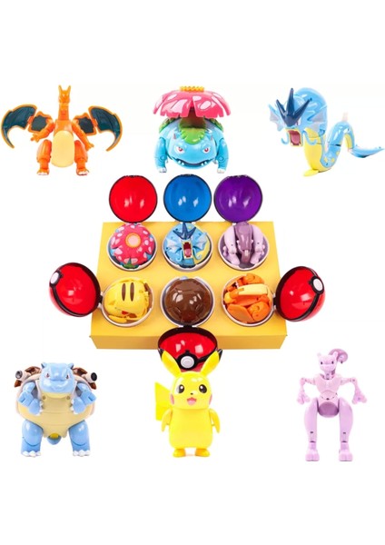 Threemb Toys Pokemon Orijinal Lisanslı Elf Topu 6'lı Kutulu Set - 1