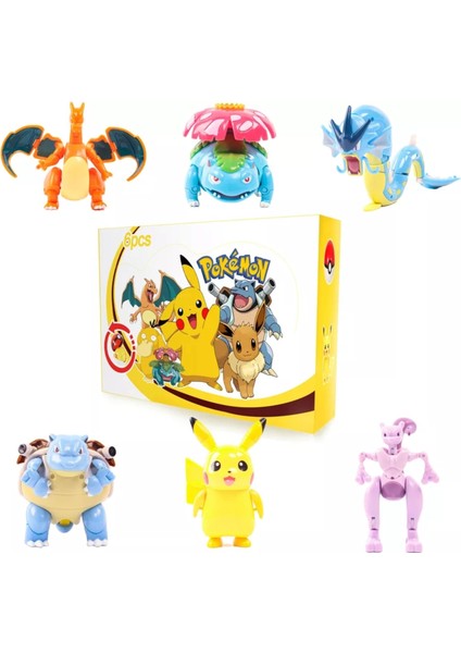 Threemb Toys Pokemon Orijinal Lisanslı Elf Topu 6'lı Kutulu Set - 1