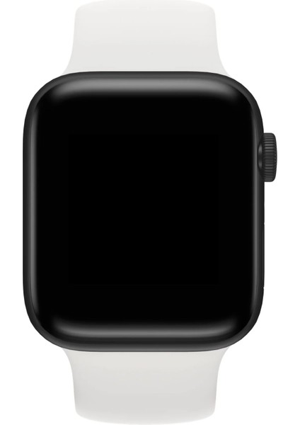 Watch 2 3 4 5 6 7 8 9 Se 38 40 41MM Uyumlu Solo Loop Silikon Kordon Beyaz Kayış Medium Beden