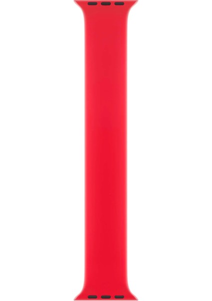 Watch 2 3 4 5 6 7 8 9 Se 38 40 41MM Uyumlu Solo Loop Silikon Kordon Kırmızı Large Beden