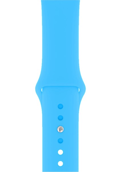 Watch 2 3 4 5 6 7 8 9 Se 38 40 41MM Uyumlu Spor Silikon Kordon Bebek Mavi Kayış