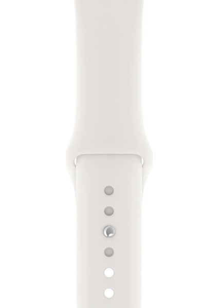 Watch 2 3 4 5 6 7 8 9 Se 38 40 41MM Uyumlu Spor Silikon Kordon Beyaz Kayış