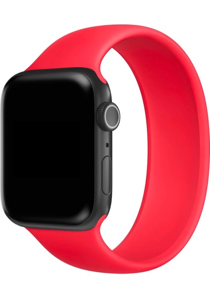 Watch 2 3 4 5 6 7 8 9 Se 42 44 45 49MM Uyumlu Solo Loop Silikon Kordon Kırmızı Small Beden fiyatları