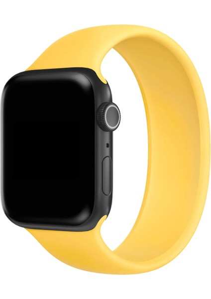 Watch 2 3 4 5 6 7 8 9 Se 42 44 45 49MM Uyumlu Solo Loop Silikon Kordon Sarı Small Beden fiyatları