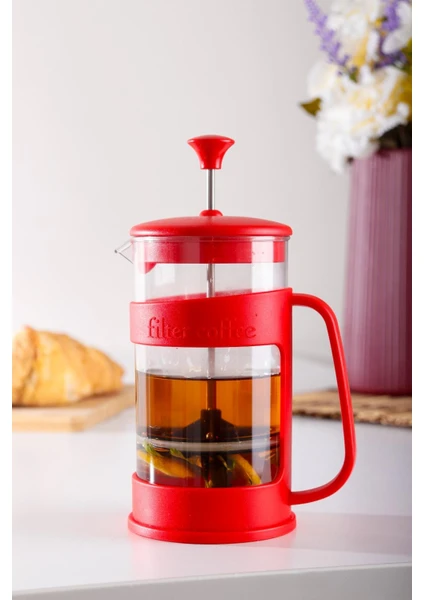 Kırmızı Barista French Press 400 ml