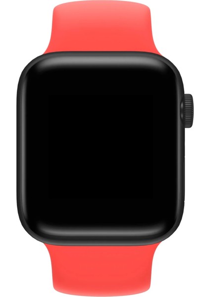 Watch 2 3 4 5 6 7 8 9 Se 42 44 45 49MM Uyumlu Solo Loop Silikon Kordon Turuncu Medium Beden modelleri