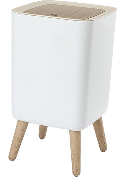 Yatak Odası Banyo Meydanı Için Pres Kapaklı Yüksek Ayaklı Çöp Kovası Çöp Kovası Kutusu Modern (Yurt Dışından)