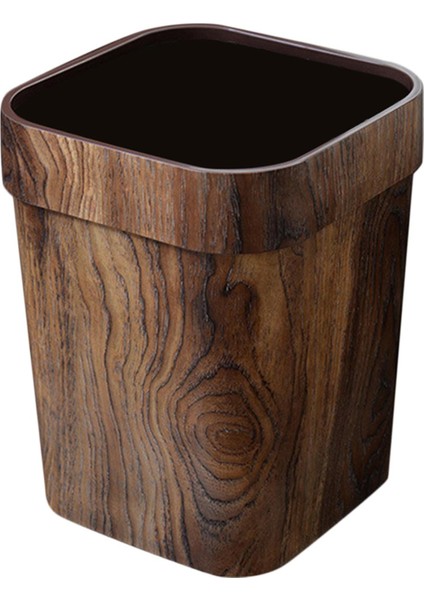 Retro Çöp Kutusu Dekoratif Ahşıl Çöp Kutusu Iz (Yurt Dışından)