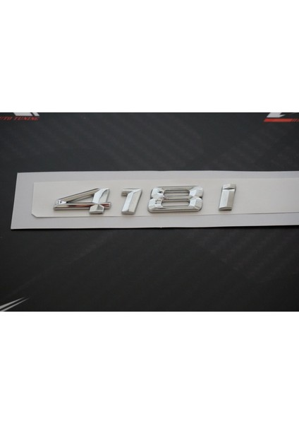 Bmw 418I Bagaj Krom Metal 3m 3D Yazı Logo