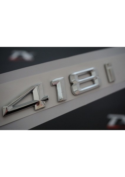 Bmw 418I Bagaj Krom Metal 3m 3D Yazı Logo modelleri