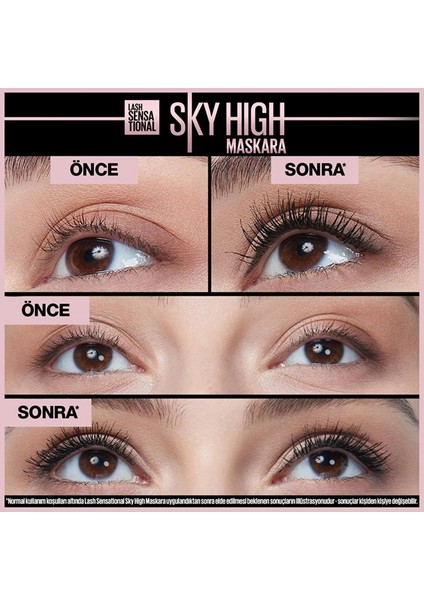 Maybelline New York Lash Sensational Sky High Suya Dayanıklı Waterproof Maskara