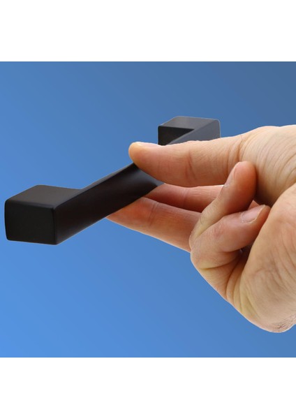 Mobilya Mutfak Dolabı Banyo Çekmece Dolap Kapak Kulpu Kulbu Siyah 128 mm Metal Kulp