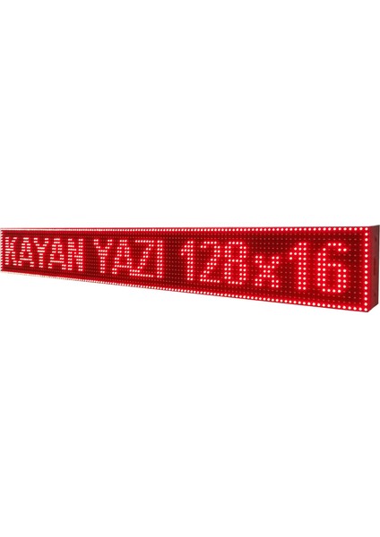 Kayan Yazı LED Tabela 128X16 cm / Dış Mekan
