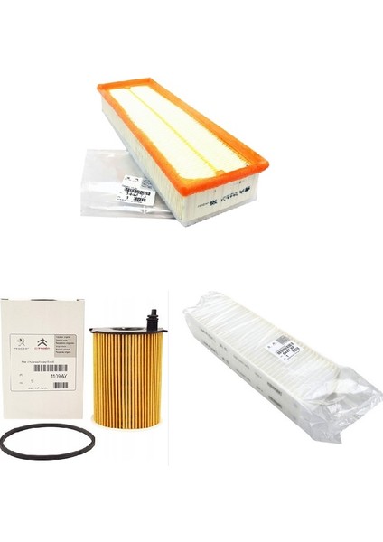 Peugeot 3008 1.6 Hdi Euro 4 (08-11) Filtre Bakım Seti Orijinal Psa 3lü