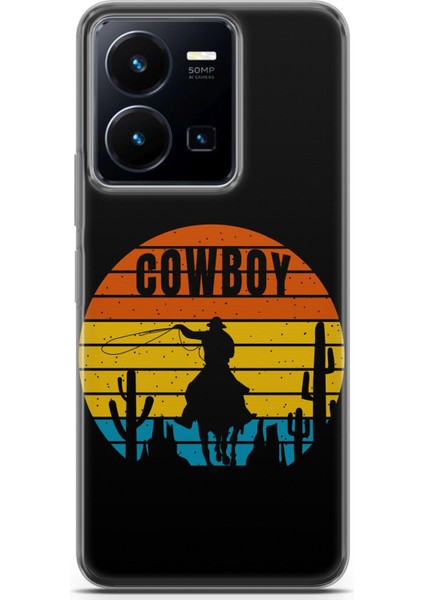 Vivo Y22S Uyumlu Kılıf Hd Baskılı Kılıf - Kovboy