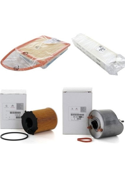Citroen C4 Picasso 1.6 Hdi Euro 5 Filtre Bakım Seti Orijinal Psa