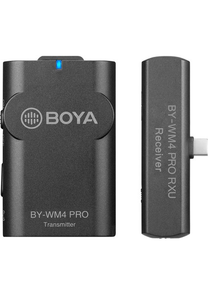 By-Wm4 Pro-K5 Djı Osmo Action 2, 3 Uyumlu Kablosuz Yaka Mikrofonu