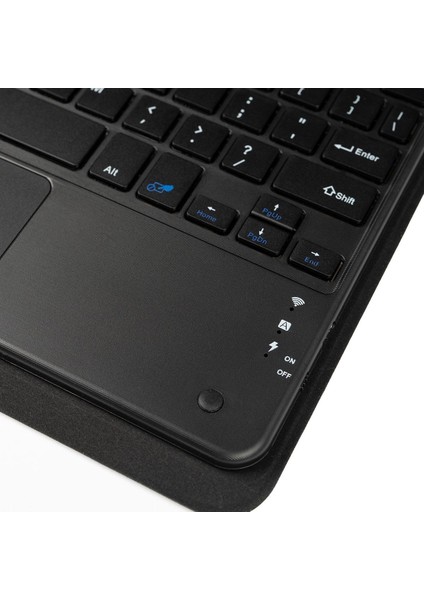 iPad 10. Nesil 2022 10.9" Uyumlu Klavyeli Kılıf Standlı Bluetooth Klavye Trackpad Keyboard