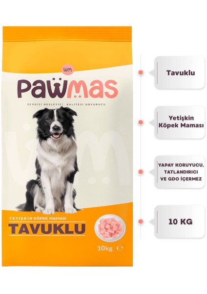 Tavuklu Yetişkin Köpek Maması 10 kg