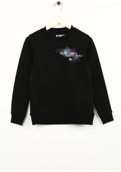 Siyah Erkek Çocuk Sweatshirt Jconebulas Sweat Crew Neck Jnr