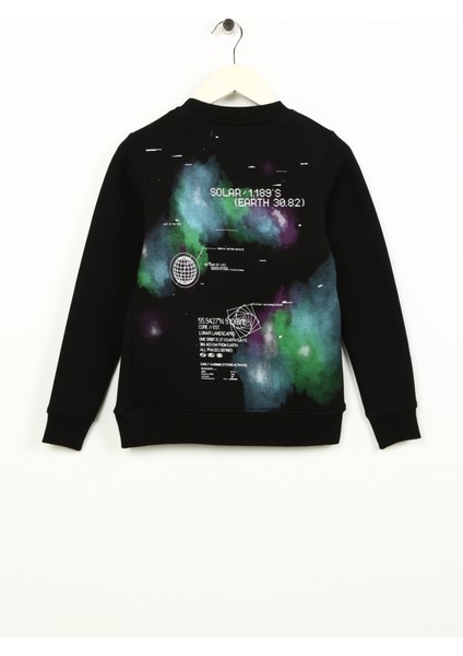Siyah Erkek Çocuk Sweatshirt Jconebulas Sweat Crew Neck Jnr