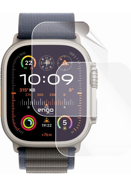 Apple Watch Ultra 2 Ekran Koruyucu 49MM Şeffaf Tpu 2 Adet