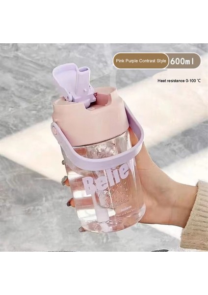 Su Bardağı Kızlar Yüksek Değerli Yaz Büyük Kapasiteli Saman Su Bardağı Yaz Açık Taşınabilir Büyük Kapasiteli Su Bardağı (Yurt Dışından)