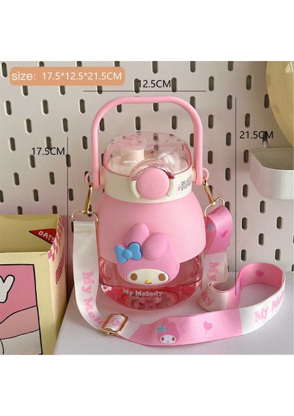 Sevimli Karikatür Çocuk Su Bardağı Okul Için Sevimli Spor Su Bardağı Kızlar Için Yüksek Değerli Yaz Çift Içme Bardağı (Yurt Dışından)