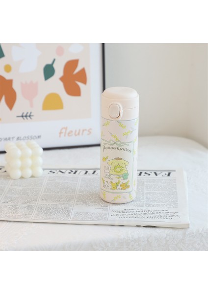 Pancha Köpek Termos Bardak Sevimli Öğrenci Büyük Kapasiteli Su Bardağı Toka Fincan Kız Kalp Öğrenci Ofis Pot Bardak (Yurt Dışından)