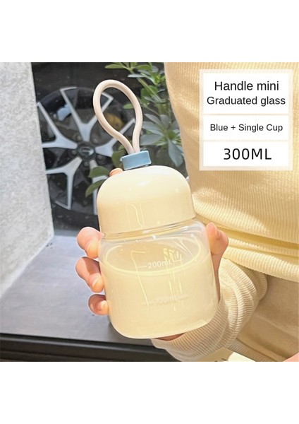 Sevimli Mini Cam Kadın Taşınabilir Su Bardağı Basit Küçük Fincan Ins Ölçekli Süt Yağ Fincan Kahve Fincanı (Yurt Dışından)
