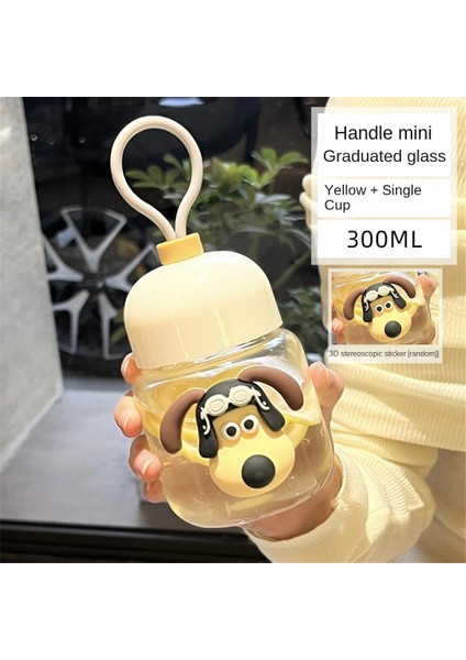 Sevimli Mini Cam Kadın Taşınabilir Su Bardağı Basit Küçük Fincan Ins Ölçekli Süt Yağ Fincan Kahve Fincanı (Yurt Dışından)