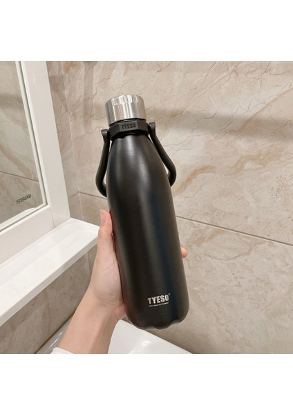 Yüksek Görünüşe ve Büyük Kapasitesi Olan Kızlar Için Basit Bir Fincan, Erkek Öğrenci Fincan, 308 Merdiven Çelik Spor Şişesi (Yurt Dışından)