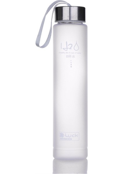 H2O Buzlu Şeffaf Plastik Bardak Spor Çift Fincan Moda Sopa Fincan Halat Bardak Çiçek Çay Bardağı (Yurt Dışından)