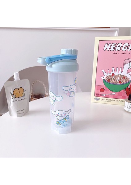 500/700ML Su Şişesi Etiket Bardak Büyük Kapasiteli Spor Su Şişesi Taşınabilir Plastik Bardak Anti-Damla Açık Içecek Aksesuarları (Yurt Dışından)