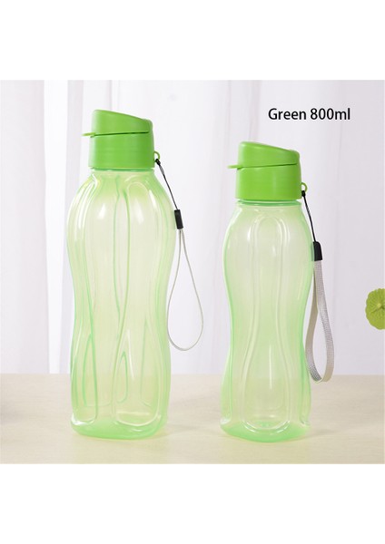 Plastik Bardak Taşınabilir Taşınabilir Orijinal Açık Spor Su Bardağı Büyük Kapasiteli Düz Renk Uzay Bardağı Plastik Bardak (Yurt Dışından)
