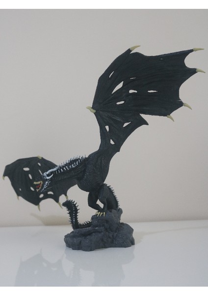 Game Of Thrones Viserion Ice Dragon Figure - Viserion Buz Ejderha Figür - 24X13X40CM