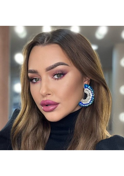 EH15921YS Yeni Rhinestones Çiçek Lüks Küpe Kadınlar Için Akşam Yemeği Parti Düğün Aksesuarları Moda Bildirimi Takı Dangle Küpe (Yurt Dışından) modelleri