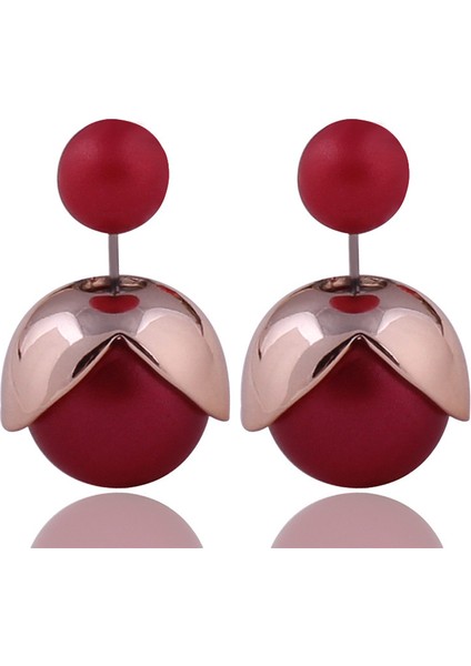 165 Kahve Yeni Varış Çift Taraflı Büyük Inci Küpeler Boncuk Topu Dangle Küpe Kadın Şeker Renkler Kauçuk Kristal Top Damızlık Takı Hediye (Yurt Dışından) fırsatları