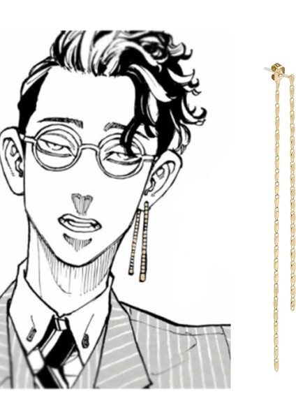 ES674 Anime Tokyo Revengers Küpe Takashi Mitsuya Çizgi Film Karakteri Periferik Halka Şeklinde Küpe Takı Cosplay Hayranları Için Sahne (Yurt Dışından) fırsatları