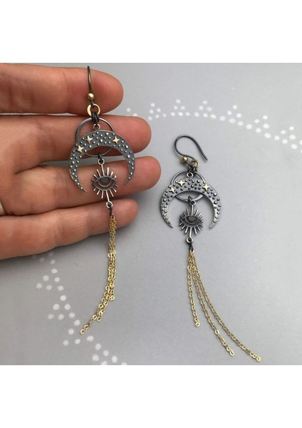 ER2210 Trendy Retro Yılan Düzensiz Geometrik Spiral Küpe Kadınlar Yaratıcı Awl Kolye Küpe Vintage Dangle Küpe Takı Hediyeler (Yurt Dışından)