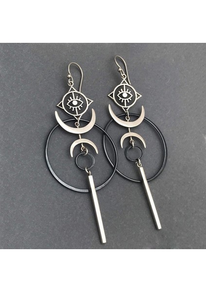 ER2210 Trendy Retro Yılan Düzensiz Geometrik Spiral Küpe Kadınlar Yaratıcı Awl Kolye Küpe Vintage Dangle Küpe Takı Hediyeler (Yurt Dışından)