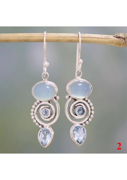 Stil 2 1 Çift Yeni Moda Bohemia Püskül Küpe Renkli Charm Kristal Glitter Payetler Dangle Saçak Damla Kadınlar Takı Aksesuarları (Yurt Dışından)
