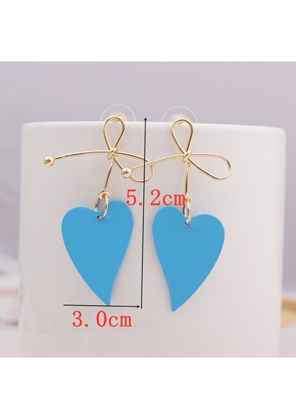 EK3861 Yeni Mavi Renk Dangle Küpe Kadınlar Için Yuvarlak Metal Çiçek Yaprak Kristal Gem Yıldız Brincos Tatlı Düğün Parti Takı Noel Hediyesi (Yurt Dışından)