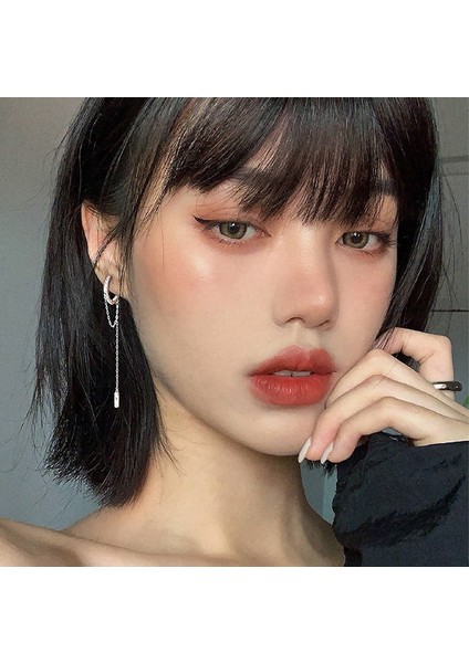 SE1688 Moda Uzun Geometrik Daire Kulak Zinciri Küpe Kadın Kore Tarzı Trendy Püskül Küpe Kpop Kadınlar Takı Parti Hediye (Yurt Dışından) fiyatları