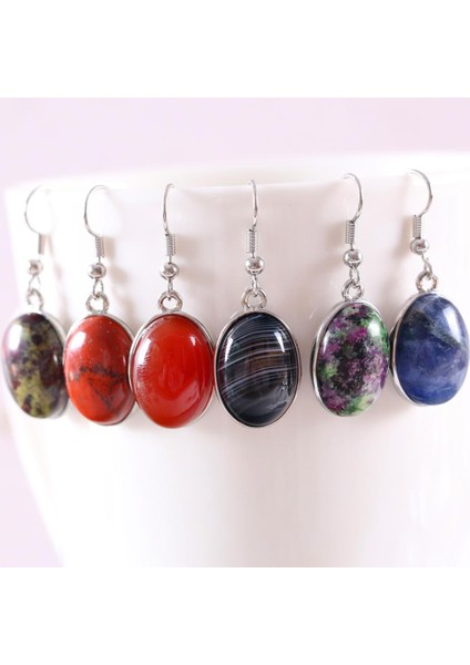 Pembe Rhodonite Doğal Taş Dangle Küpe Kadınlar Için Gerçek Kırmızı Mor Mavi Oniks Oval Boncuk Paslanmaz Çelik Beyaz Opal Küpe 1 Çift (Yurt Dışından) fiyatları