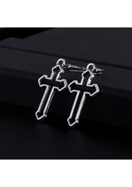19 Trendy Vintage Çapraz Şekil Dangle Antik Gümüş Kaplama Küpe Kadınlar Için Kız Retro Damla Küpe Sevimli Küpe Takı Bijoux (Yurt Dışından) modelleri