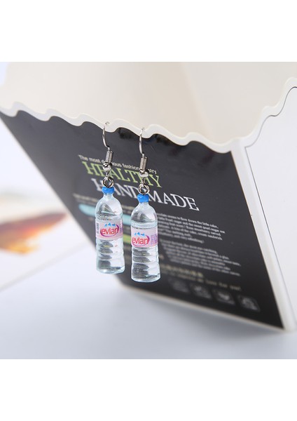 33 Maden Suyu Şişeleri Küpe Moda Yaratıcı Simülasyon Sevimli El Yapımı Küpe Bayan Takı (Yurt Dışından) modelleri