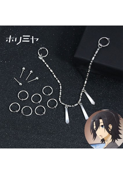 Sadece Kutu Anime Horimiya Miyamura Izumi Küpe Dudak Piercing Zincir Seti Paslanmaz Çelik Punk Takı Cosplay Kostüm Sahne Erkekler Kadınlar Için (Yurt Dışından) fiyatları