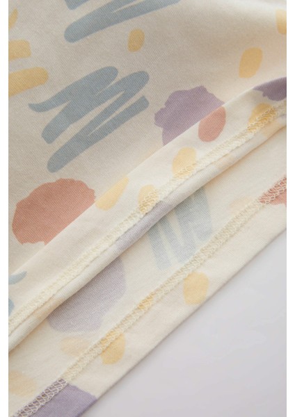 Kız Bebek Desenli Penye Uzun Kollu Pijama Takımı A9326A523AU indirimleri