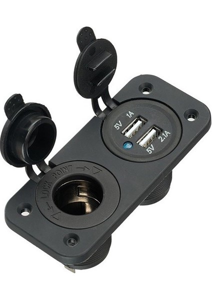 Ch-31 Çift USB Girişli 1A –2.1A USB Araç Şarj